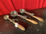 3 Vintage Ice Cream Scoops