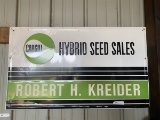 Cargill Robert H. Kreider Pressed Tin Sign