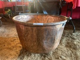 Large Dovetail Copper Apple Butter Kettle