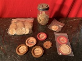 Collection of Cardboard Milk Bottle Caps