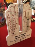 Vintage Pressed Tin Rain Gauge