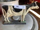 Cast Iron Cow Form Door Stop