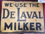 Vintage De Laval Milker Tin Sign