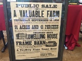 1908 Jacob H Herr Sale Bill Broadside