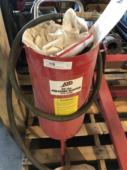 90lb Crusher Blaster and 2 Bags of Sand