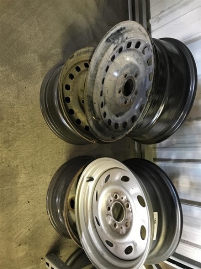 (4) 5-Lug Steel Rims