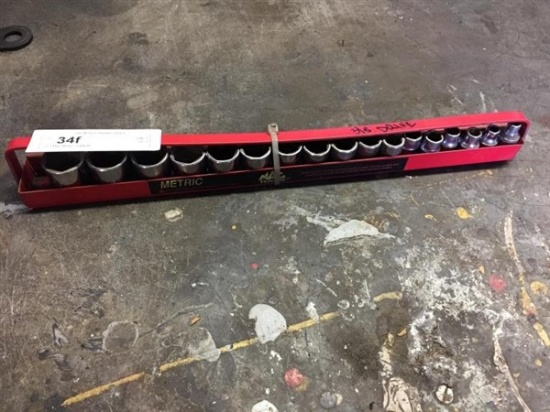 (17) Mac 3/8" Drive Metric Sockets