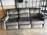 Leather-Type Washington Furniture Co. Tan Sofa