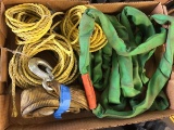 Tray Lot-Tow Straps, Rope and Polyester Lift Strap