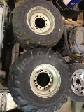 (4) 4-Lug 10x8.5 and 12x6 ATV Tires