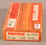 20 rds. of Norma 7.7 Jap Ammunition