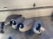 (4) Bigfoot Feeding Geese Decoys with Felt Heads