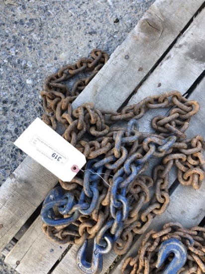 Approximately 20' Double Hook 3/8" Chain