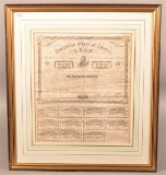 Framed C.S.A. Loan Certificate