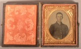 Cased Daguerreotype of Federal Soldier