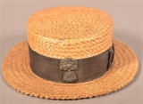 Confederate Veteran's Straw Hat
