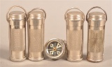 4 Marbles Match Safes with Coat Compass