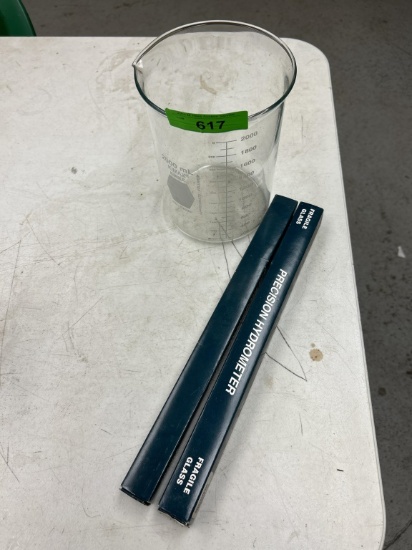 (2) Hydrometers & 2000ml Beaker