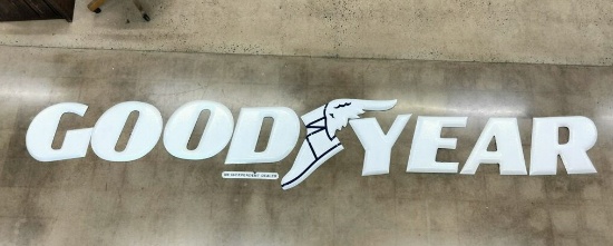 GOOD YEAR Enameled Porcelain Sign