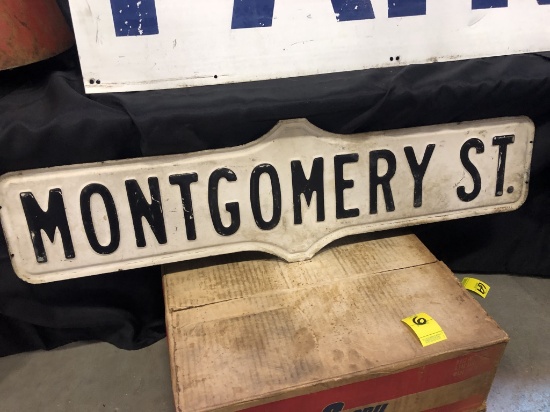 Montogomery St. Street Sign