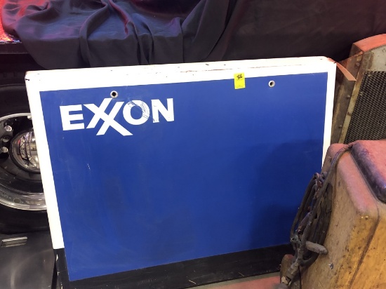 Exxon Steel Sign