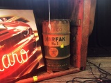 Vintage Texaco 10 Gallon Oil Barrel