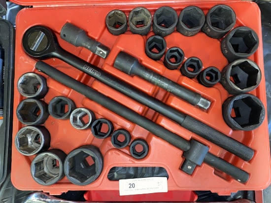 Neiko 26-pc. Standard & Metric 3/4" Drive Socket