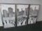 3-Piece Framed City Scape Wallhanging