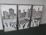 3-Piece Framed City Scape Wallhanging
