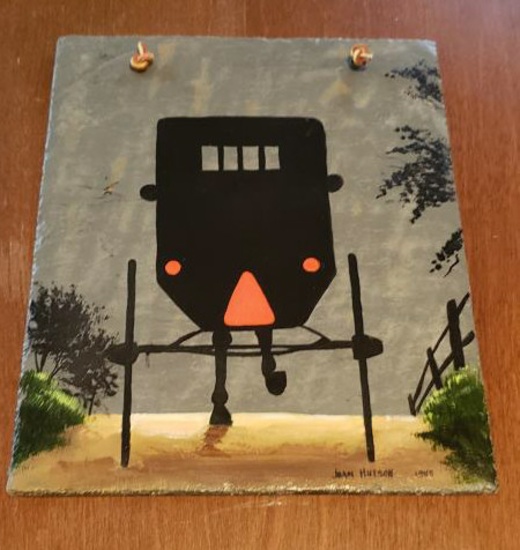 'Buggy on slate' by Joan Hutson