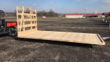 new 16' flatbed hay wagon top with upright