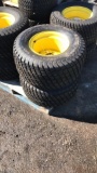 1 pair John Deere 26x12x12 turf tires / 5 bolt