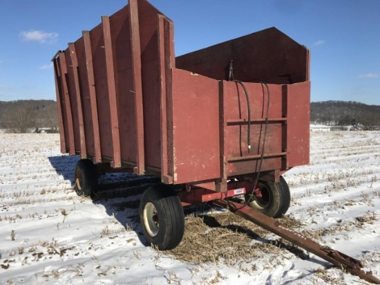 16' wood silage dump wagon