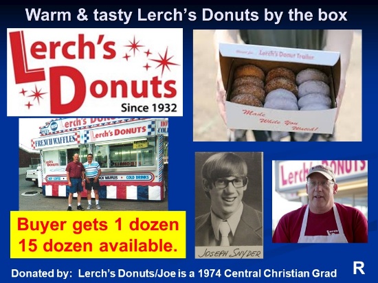 1 dozen Lerch's Donuts (15 dozen available)