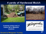 4 Yards of bark mulch from Weisgarber Trucking