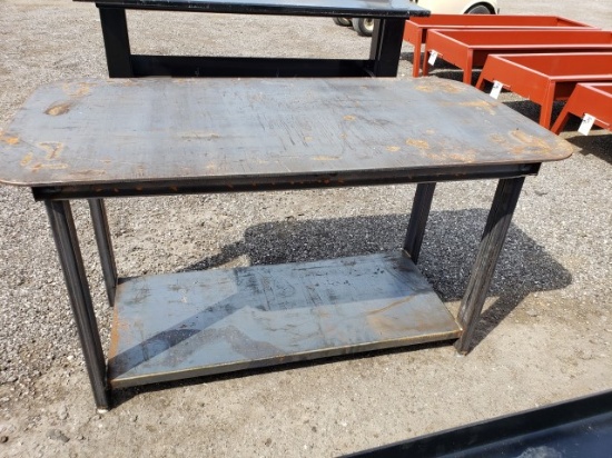 Heavy Duty Welding Shop Table w/ Shelf 30x57