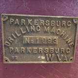 Parkersburg Drilling Machine Plate