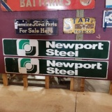 (2) Newport Steel Sign