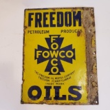 Freedom Oils Flange Sign