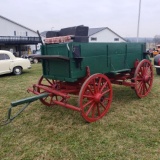 Early Horse-drawn Two-board Heavy-duty Wagon