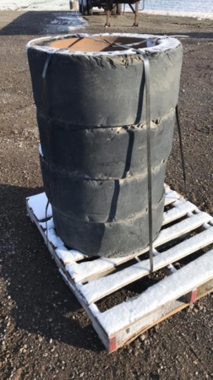 (4) Solid Skidder Tires