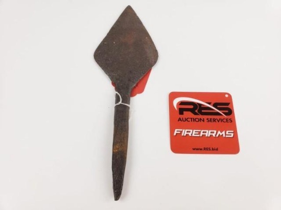 Spear point, forged iron