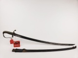 U.S. Civil War Sword and leather scabbard