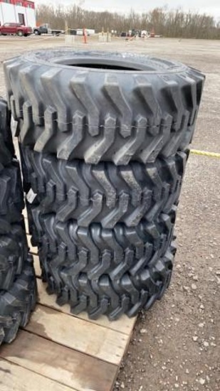 Set-4 New 12-16.5 Skid Steer Tires