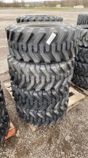 Set-4 New 12-16.5 Skid Steer Tires