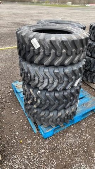 Set-4 New 10-16.5 Skid Steer Tires