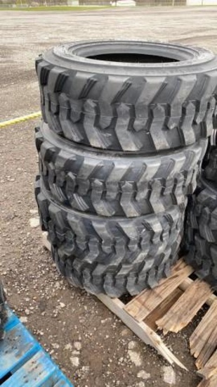 Set-4 New 10-16.5 Skid Steer Tires