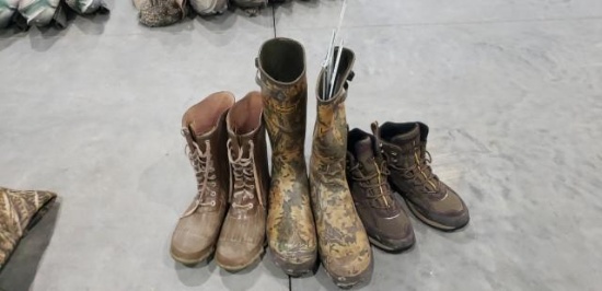 (3) Pairs Size 12 Hunting Boots