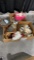 3 boxes - angel decor, cookie cutters, cards
