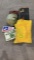 Suitcase, globe, feed bag, signs